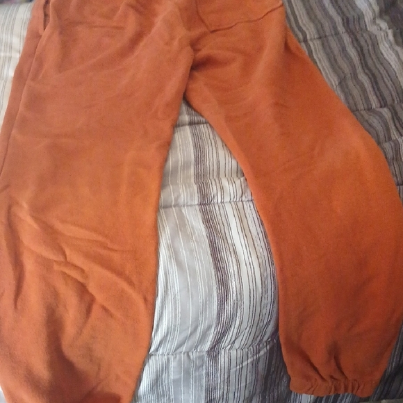 Rust Orange Sweatpants - Cozy Casual Joggers - Picture 4 of 5